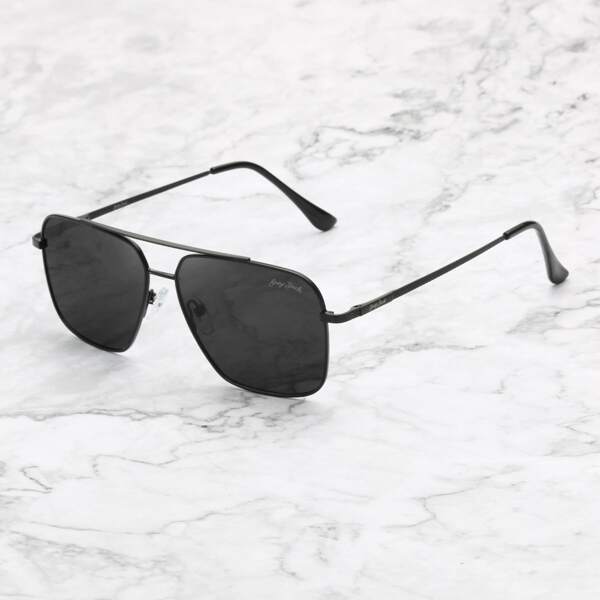 

Men Metal Frame Polarized Sunglasses, Grey