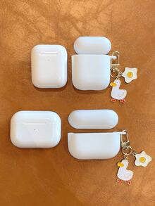 鴨子吊墜裝飾耳機殼適用於Airpods - 白色 - 查看 2