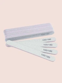 klimonla 10入組簡約風指甲銼 - 灰色 - 查看 1