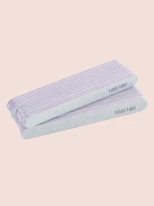 klimonla 10入組簡約風指甲銼 - 灰色 - 查看 4