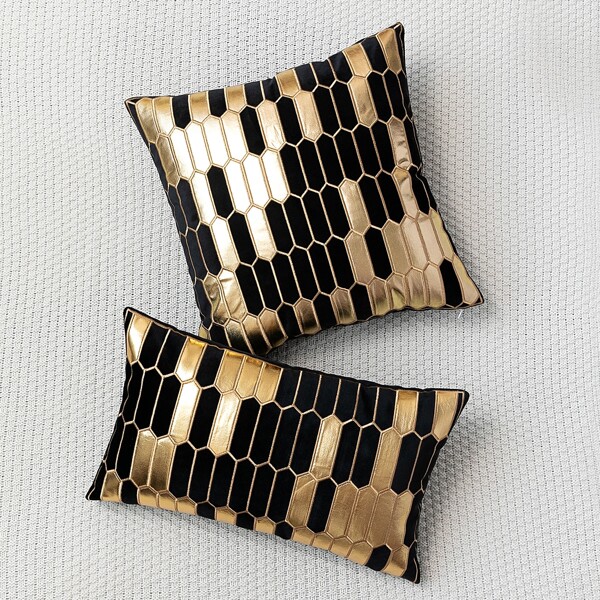 

1pc Color Block Cushion Cover Without Filler, Multicolor