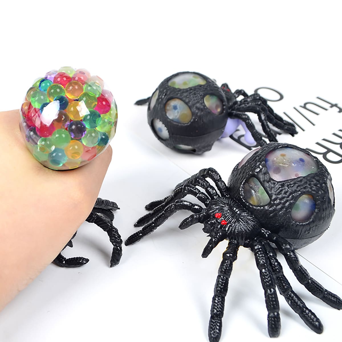 

1pc Spider Shaped Random Pinch Toy, Multicolor