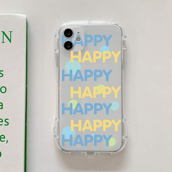 

Letter Graphic Clear Phone Case