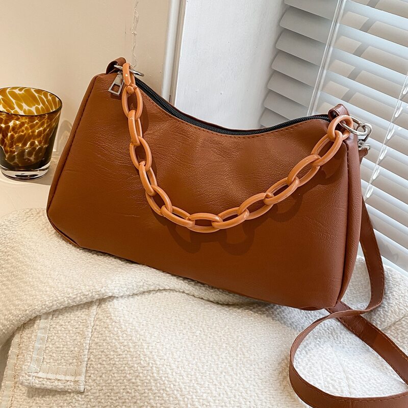 

Minimalist Shoulder Bag, Brown