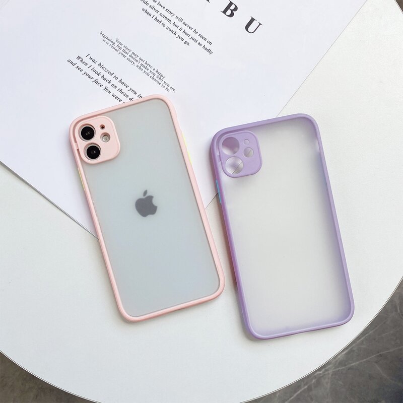 

2pcs Clear Phone Case, Multicolor