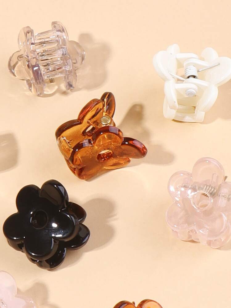 16个花朵装饰发爪，可爱发夹，发卡，发夹，发夹，发抓夹，发夹，发卡，发夹，发夹，发卡，学生用品，大学秋冬季女士发饰，度假装扮，夏季女士发饰 - 彩色 - 查看 3