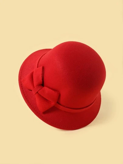 女孩蝴蝶結裝飾帽