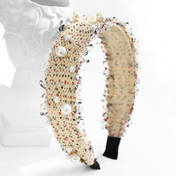 

Faux Pearl Decor Headband, Multicolor