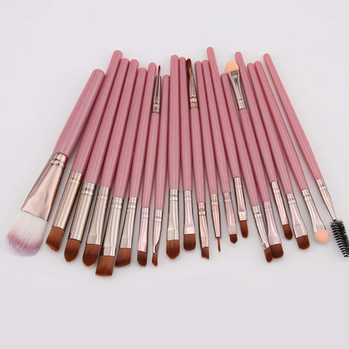 

20pcs Makeup Brush Set, Pink