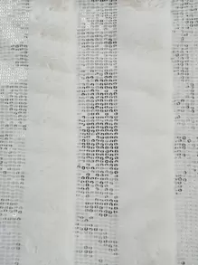 Striped Cushion Cover Without Filler - White - View 4