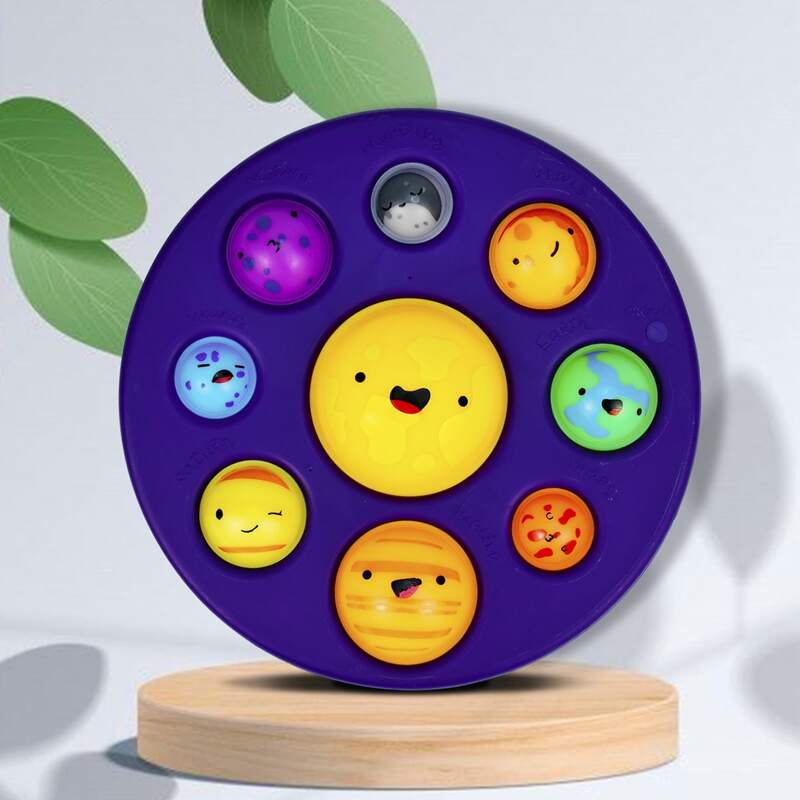 

1pc Random Planet Push Pop Bubble, Multicolor