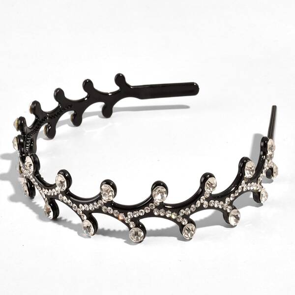 

Rhinestone Decor Headband, Black