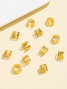 20入組合金電話線髮圈