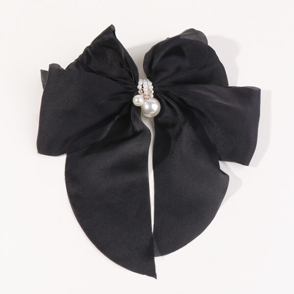 

Bow Decor Hair Clip, Black
