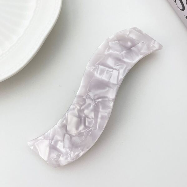 

Simple Hair Clip, White