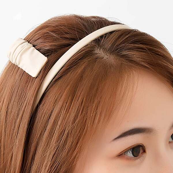 

3pcs Solid Hair Accessories, White