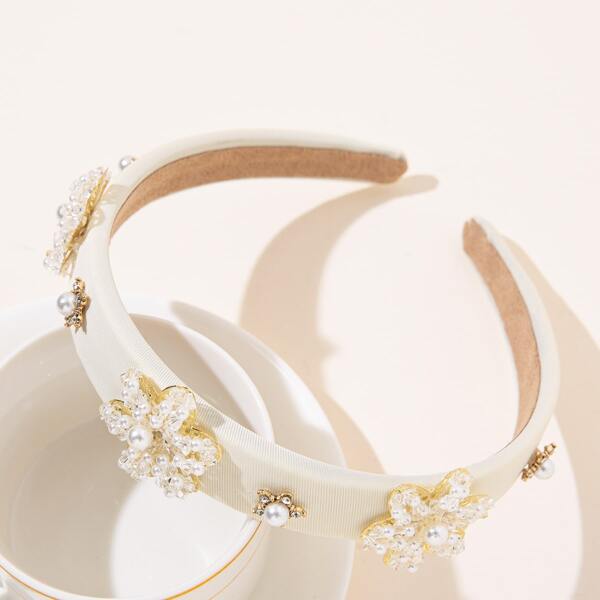 

Faux Pearl Decor Headband, Multicolor