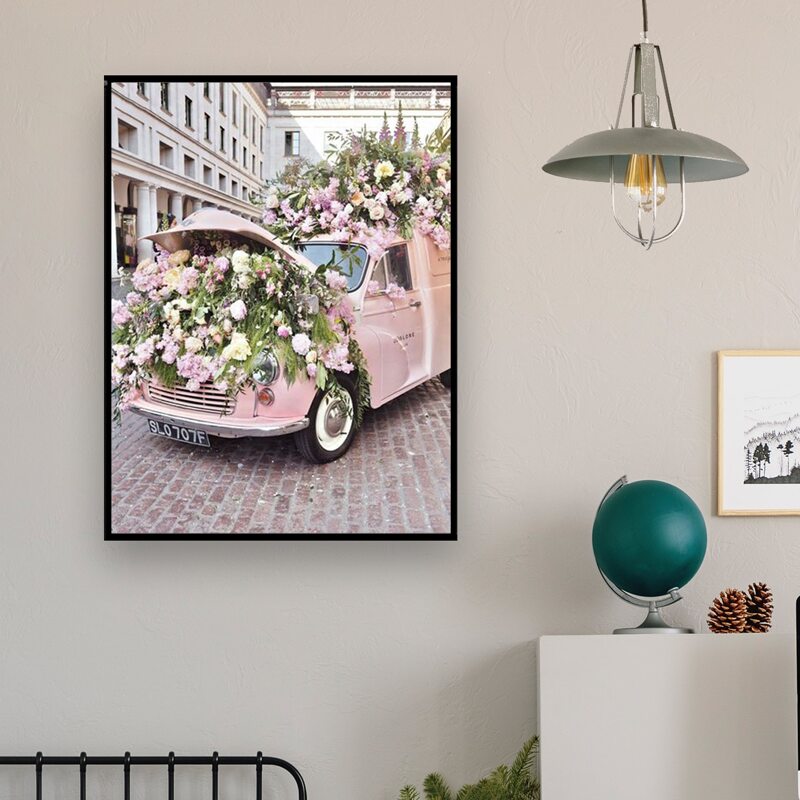 

Car Print DIY Diamond Unframed Painting, Multicolor