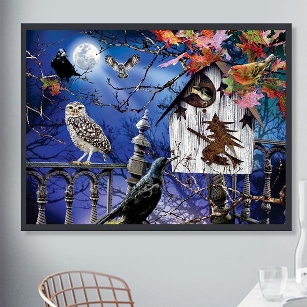 

Owl Print DIY Diamond Unframed Painting, Multicolor