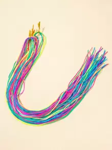 30 piezas de bandas para el cabello coloridas, cintas para el cabello, turbantes y bandas para sudor - Multicolor - Ver 5