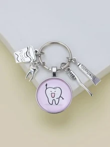 Móc khóa Charm răng - Nhiều màu - Xem 1