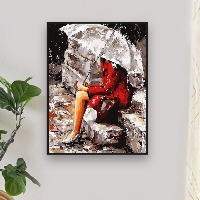 

Figure Graphic DIY Diamond Unframed Painting, Multicolor