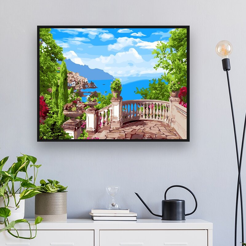 

Scenery Pattern DIY Diamond Painting Without Frame, Multicolor