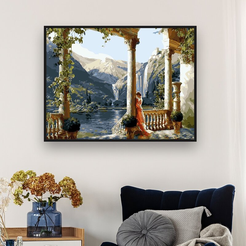 

Scenery Pattern DIY Diamond Painting Without Frame, Multicolor