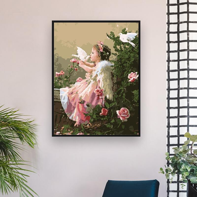 

Figure Graphic DIY Diamond Unframed Painting, Multicolor