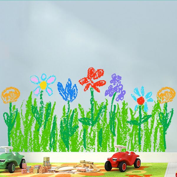 

Floral Pattern Wall Sticker, Multicolor