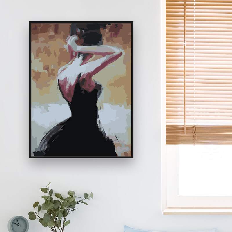 

Figure Graphic DIY Diamond Unframed Painting, Multicolor