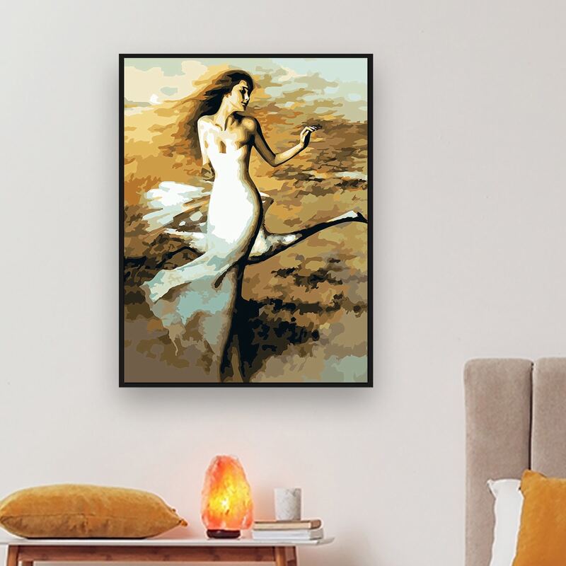 

Figure Graphic DIY Diamond Unframed Painting, Multicolor