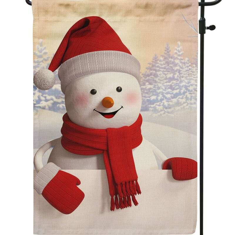 

Christmas Snowman Garden Flag, Multicolor