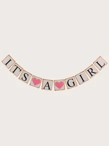 1pc Gender Reveal Party Hanging Banner Decoration - Multicolor - View 2