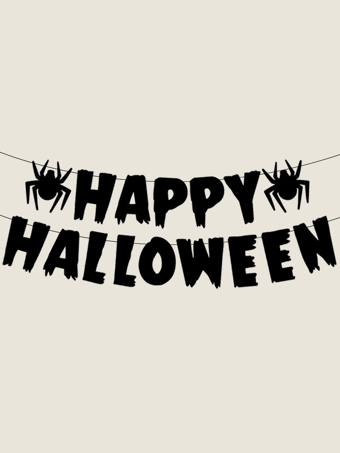 1 pieza Bandera decorativa Halloween - Negro - Añade 1