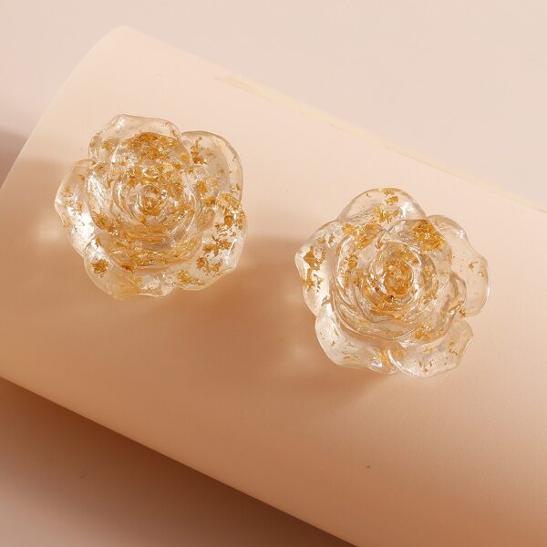 

Flower Stud Earrings, Multicolor