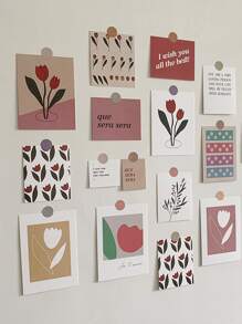 17入組藝術圖案貼紙 - 彩色 - 查看 2