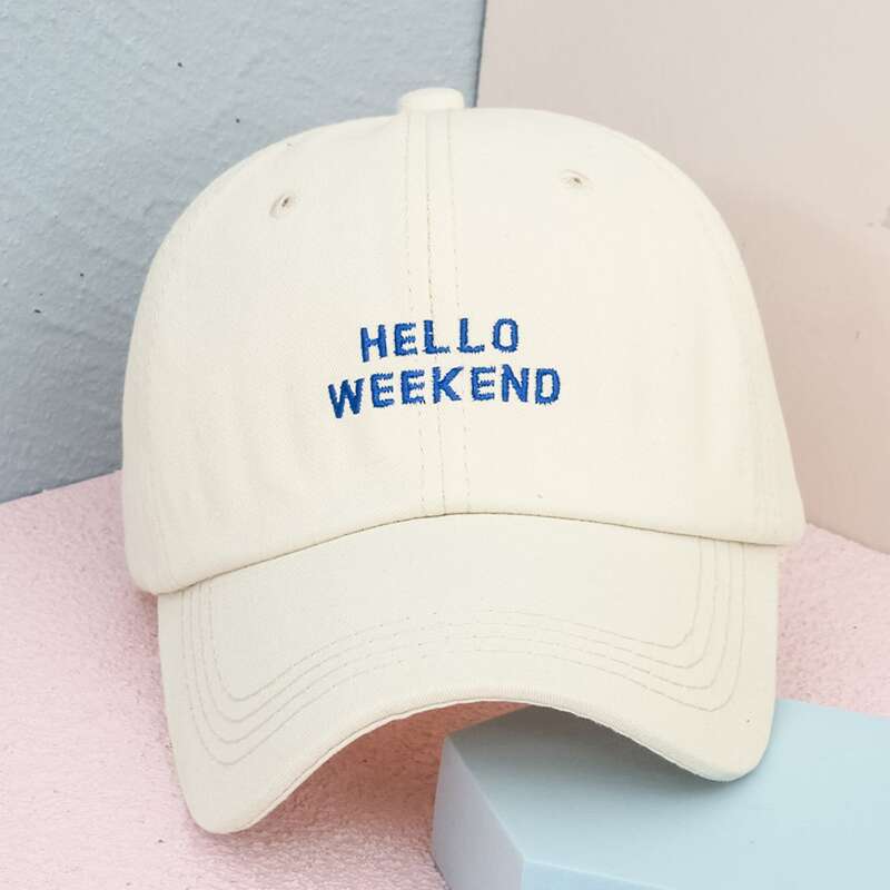 

Guys Slogan Graphic Embroidery Baseball Cap, Beige