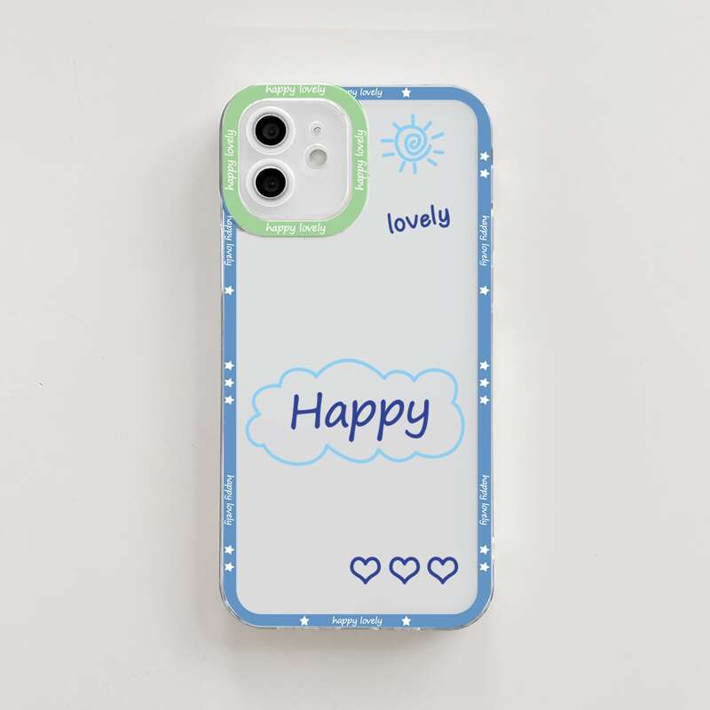 

Letter Graphic Phone Case, Clear