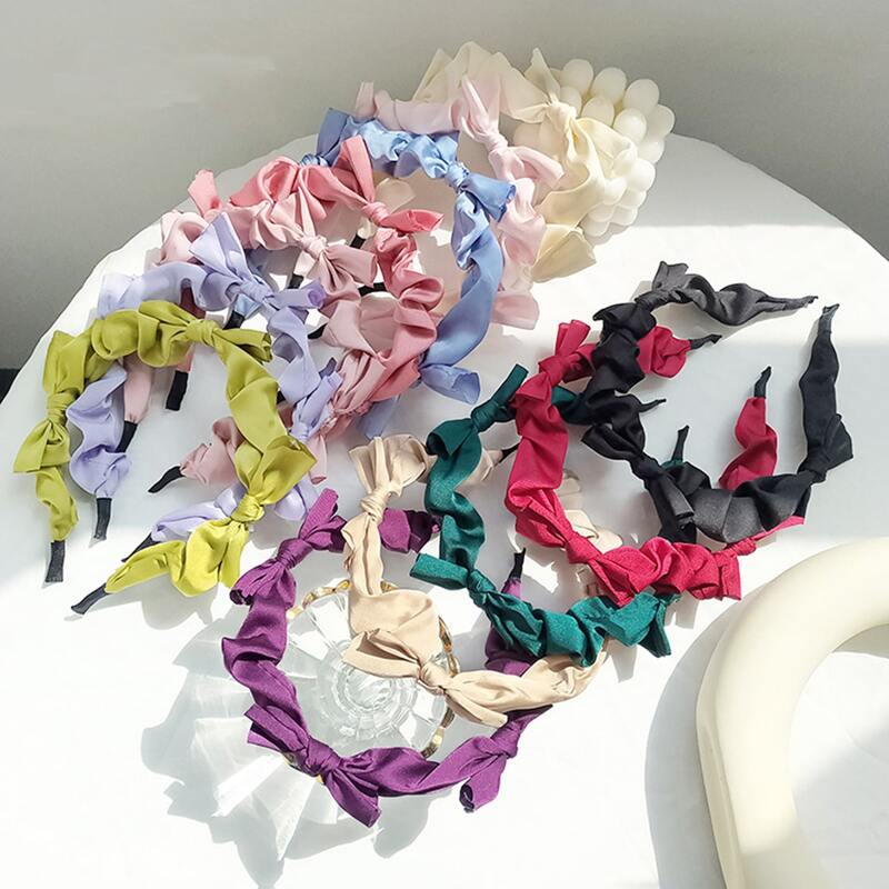 

1pc Random Color Bow Headband, Multicolor