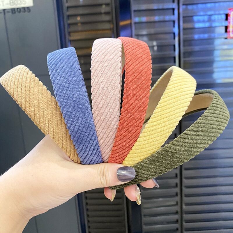 

1pc Random Color Plain Headband, Multicolor