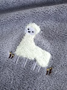 1pc Cartoon Alpaca Embroidery Towel - View 6