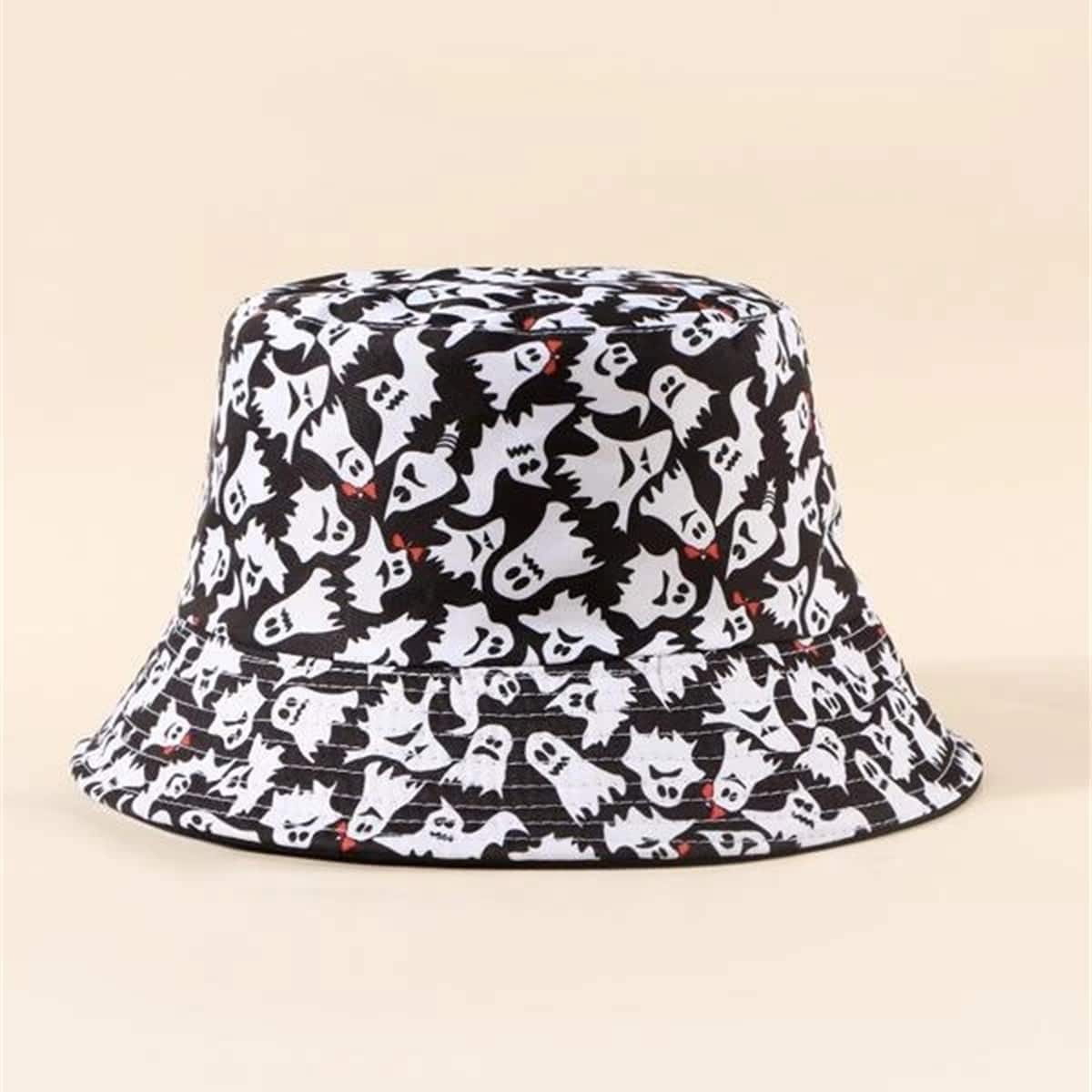 

Ghost Print Bucket Hat, Multicolor