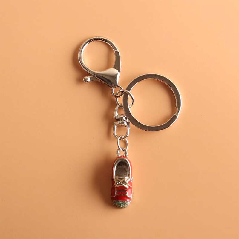 

1pc Shoe Pendant Keychain, Red
