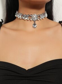 Water-drop Charm Choker - Multicolor - View 1