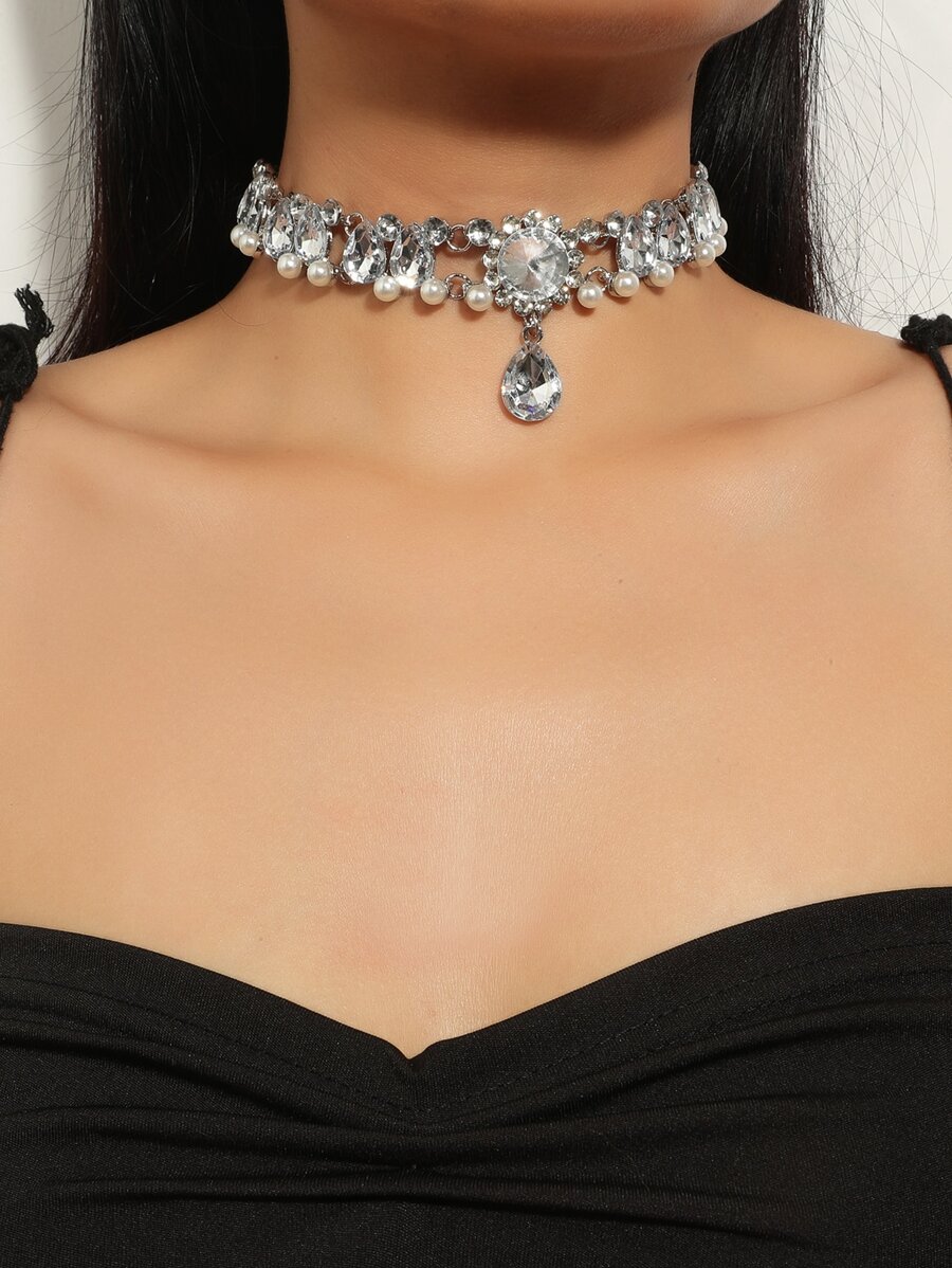 Water-drop Charm Choker - Multicolor - View 1