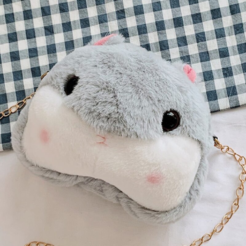 

Cartoon Design Chain Bag, Grey