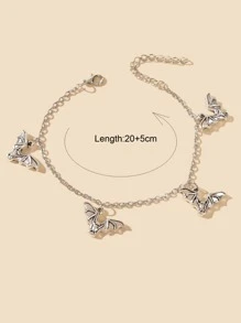 Halloween Bat Charm Anklet
