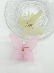2 cái Bướm Trang Trí Tóc Claw - Nhiều màu - Xem 2