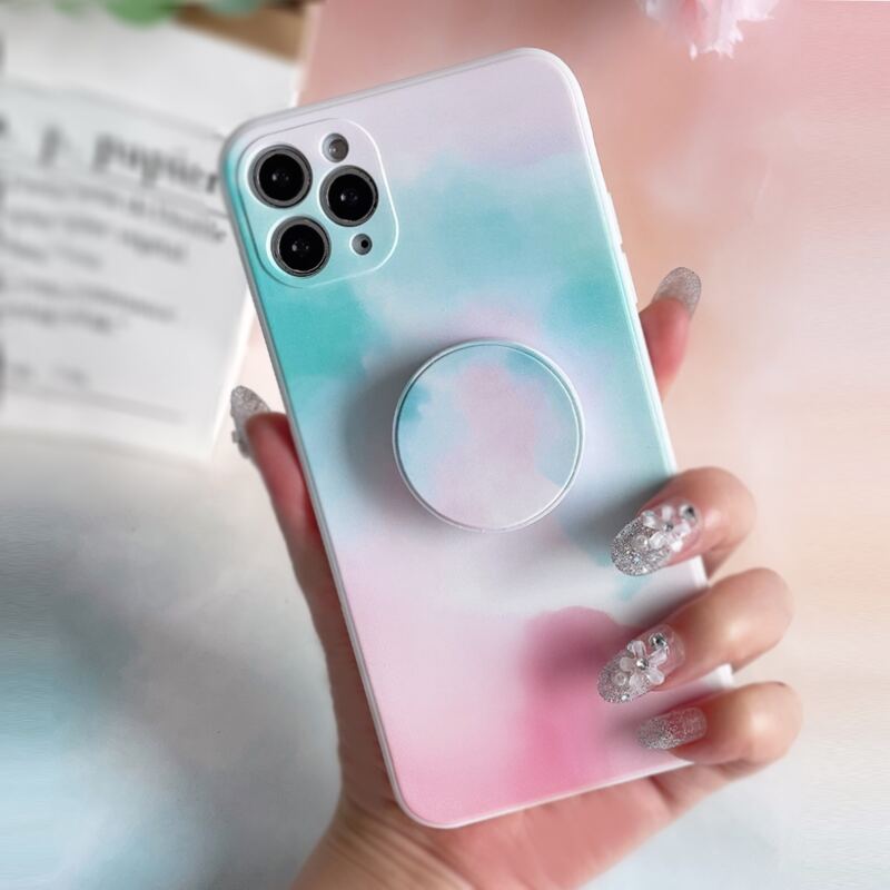 

Watercolor Phone Case With Stand-Out Phone Grip, Multicolor